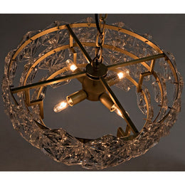 Neive Chandelier, Small, Antique Brass