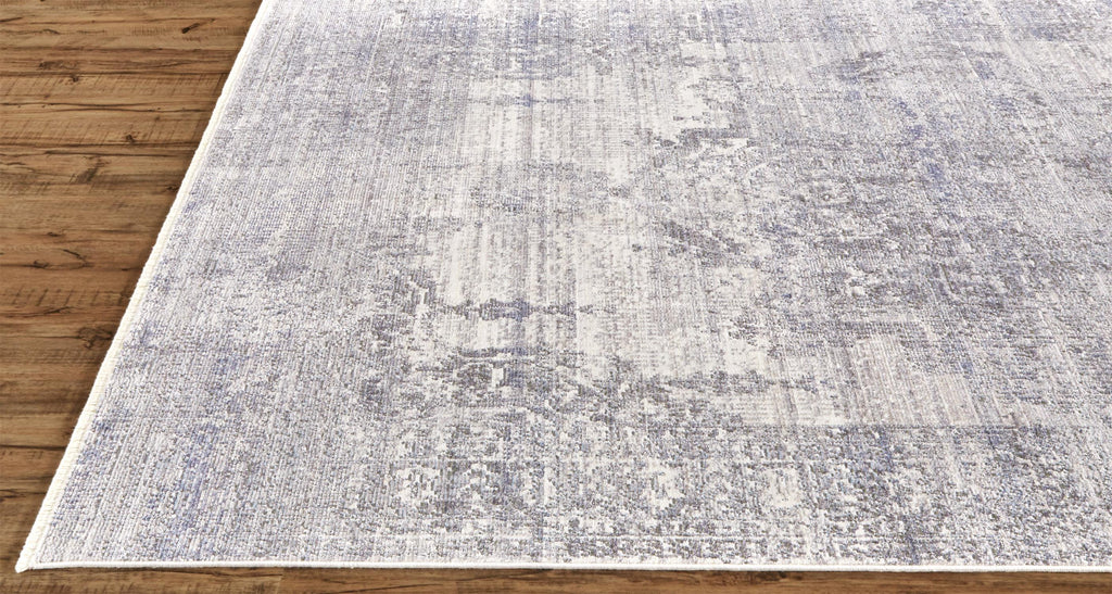 Cecily Transitional Medallion Gray Ivory Taupe Area Rug (2' x 3')