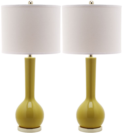 Mae Long Neck Ceramic Table Lamp (Set Of 2)