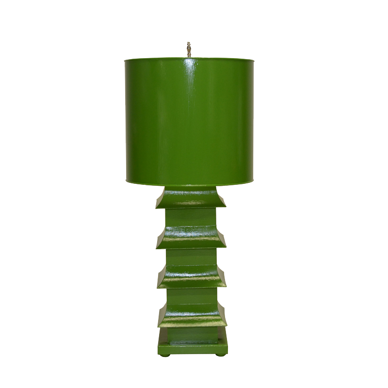 Pagoda Lamp Large Green