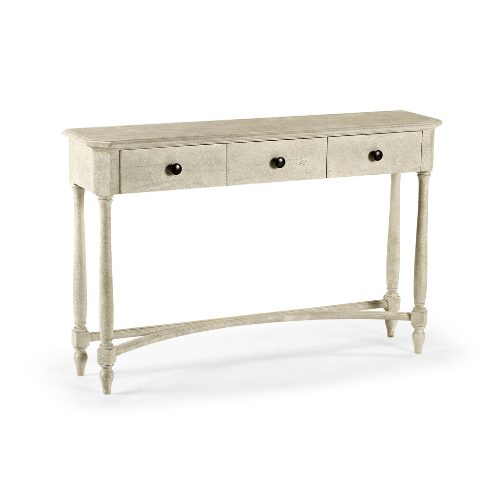 Casual Accents Whitewash Console Table