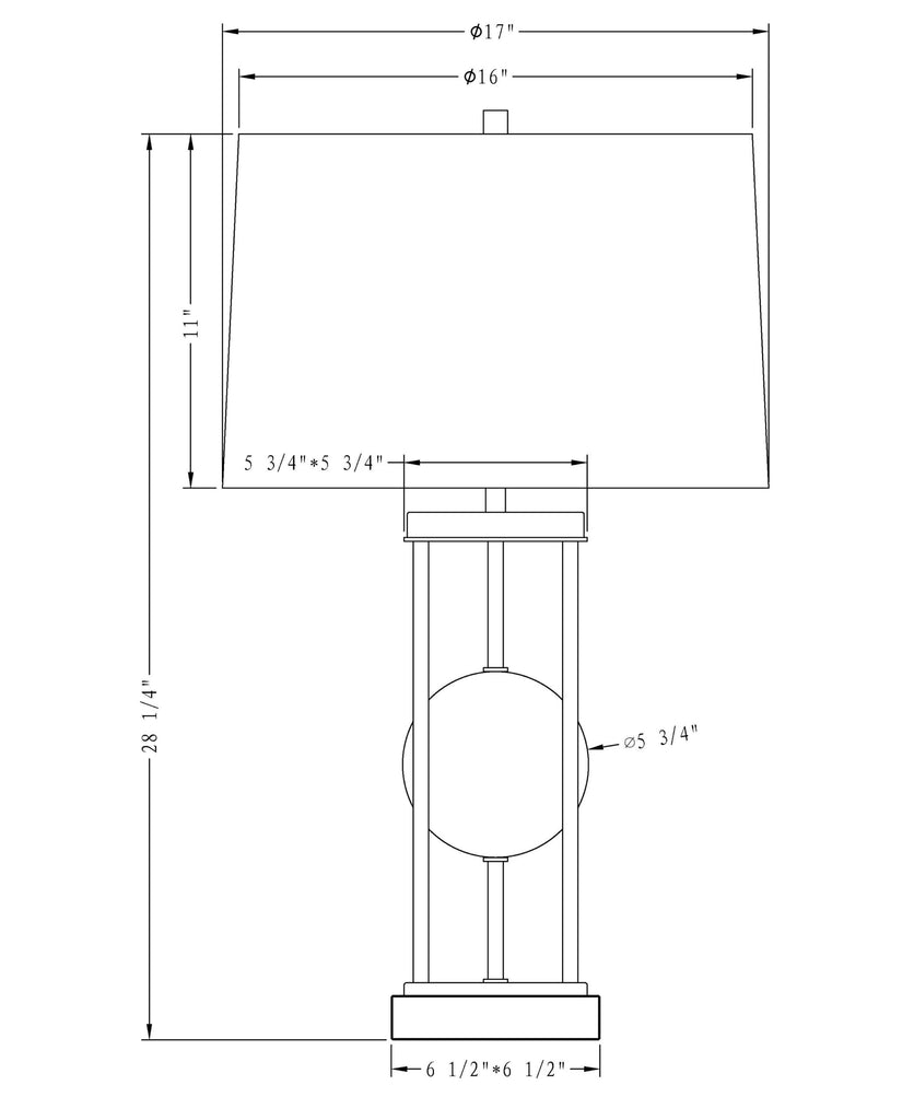 Locust Table Lamp-3700-OWC