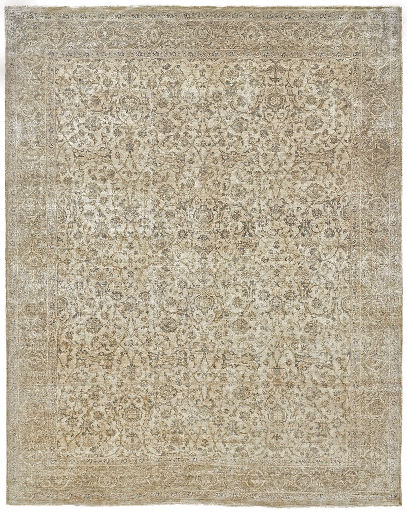 Ouray Traditional Oriental Brown Taupe Area Rug (8'6" x 11'6")