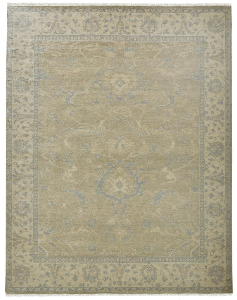 Zenas Traditional Oriental Taupe Ivory Area Rug (2' x 3')