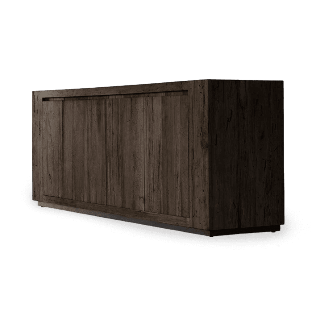 Abaso Sideboard - Ebony Rustic Wormwood Oak by Four Hands