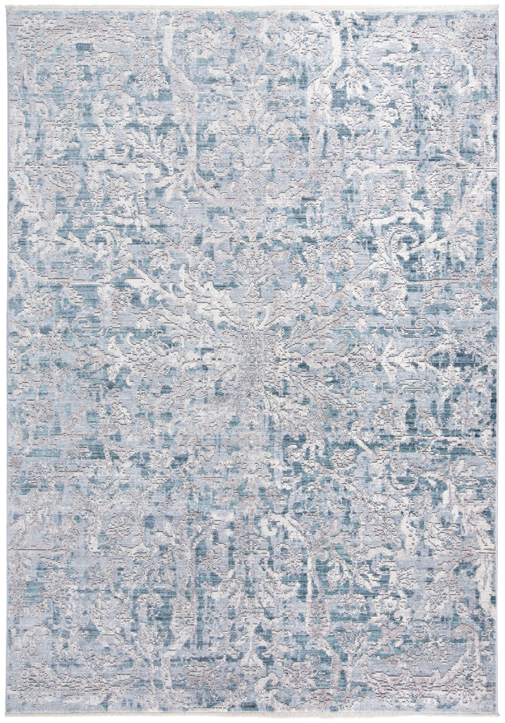 Cecily Transitional Distressed Blue Gray Area Rug (5' x 8')