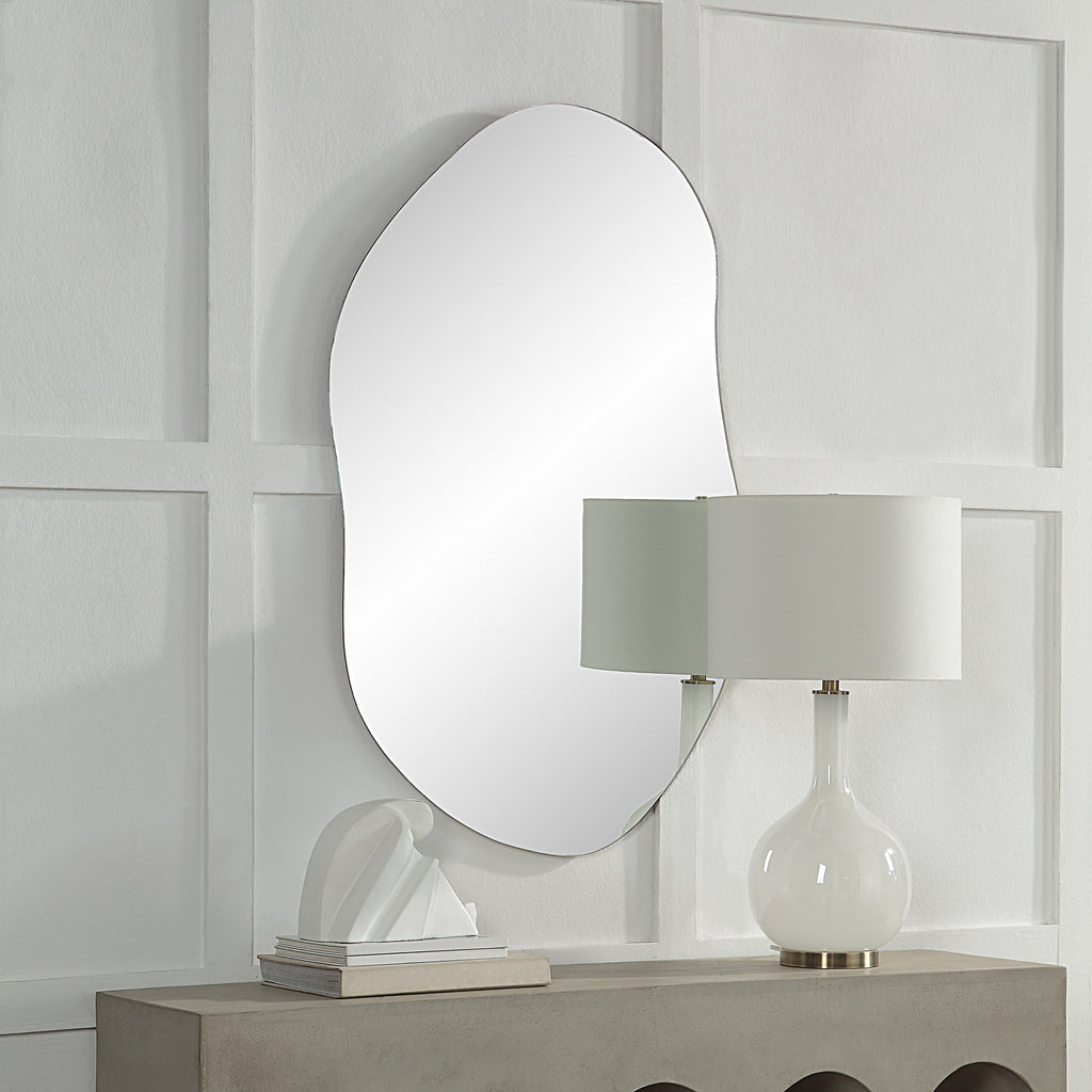 Angelonia 45" Tall Irregular Rectangular Oval Mirror