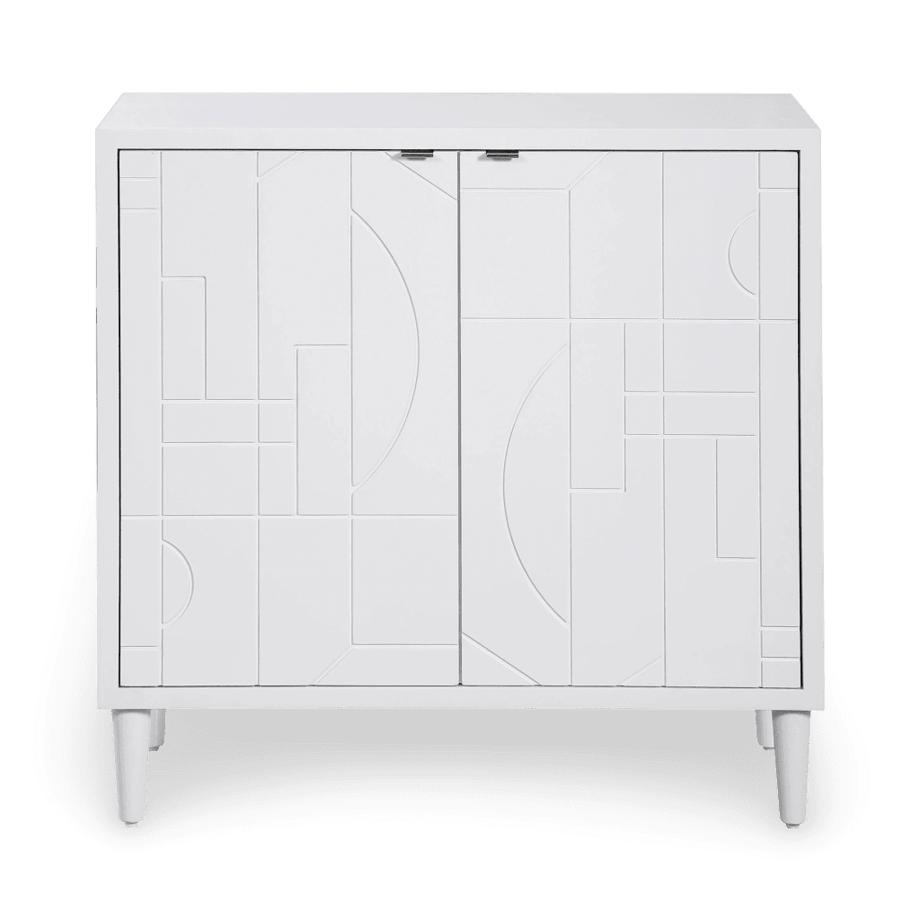 Stockholm White 2 Door Cabinet