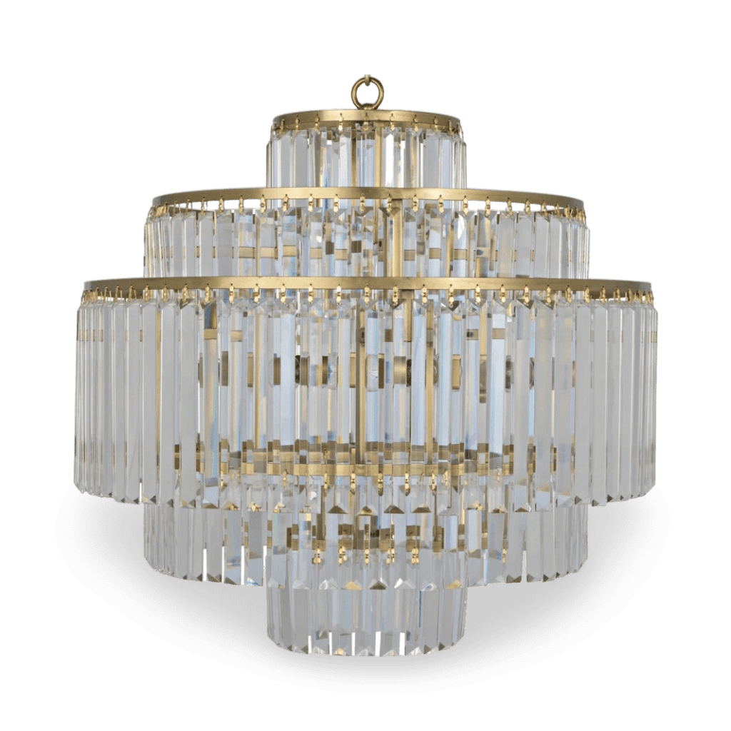 Quintus Chandelier, Antique Brass