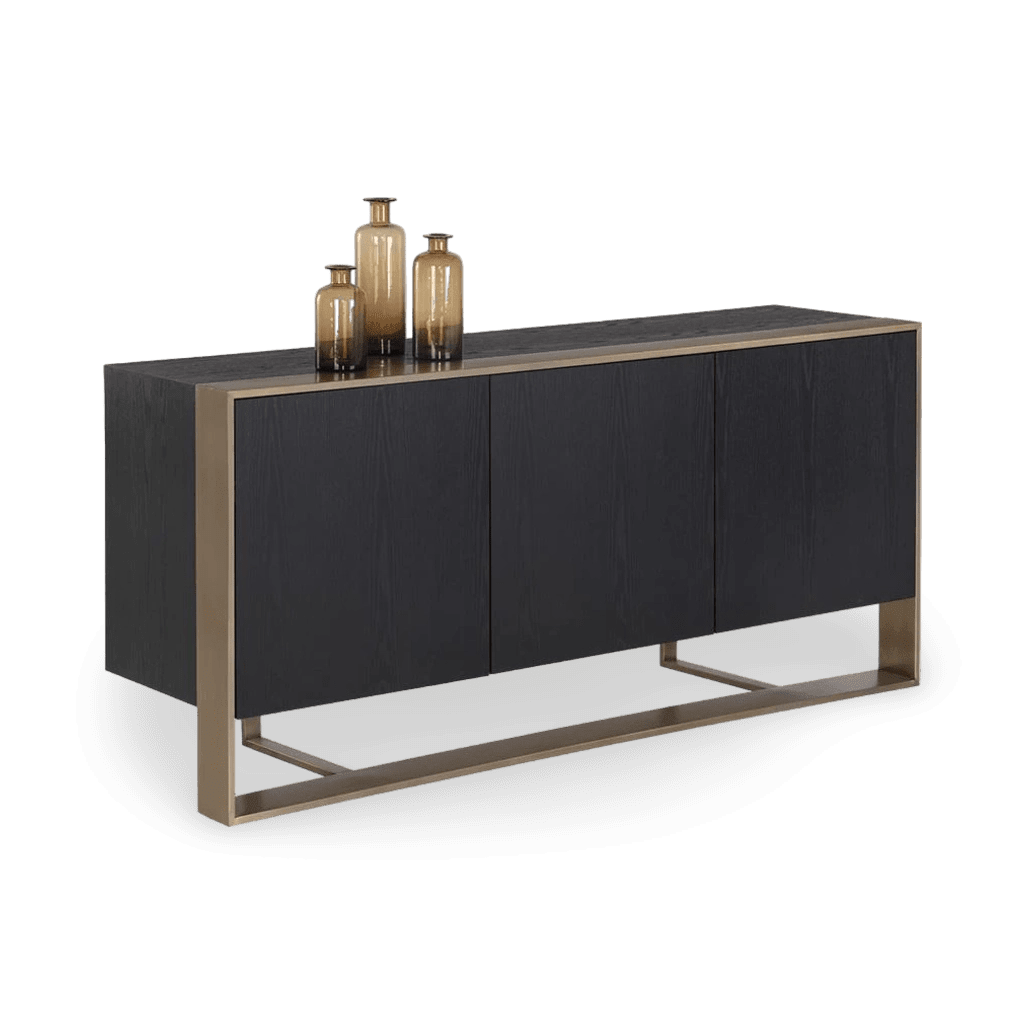 Dalton Sideboard - Antique Brass - Black