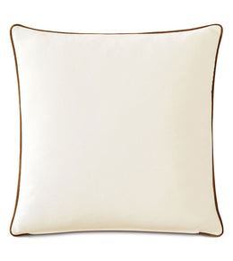 Medara Embroidered Decorative Pillow with Cloud Faux Down Insert