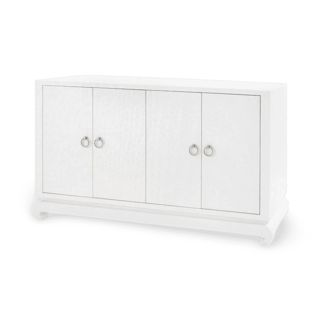 Meredith 4-Door Cabinet - Chiffon White