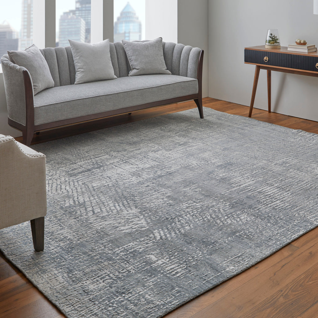 Eastfield Modern Abstract Gray Area Rug (9' x 12' / Pattern 3)