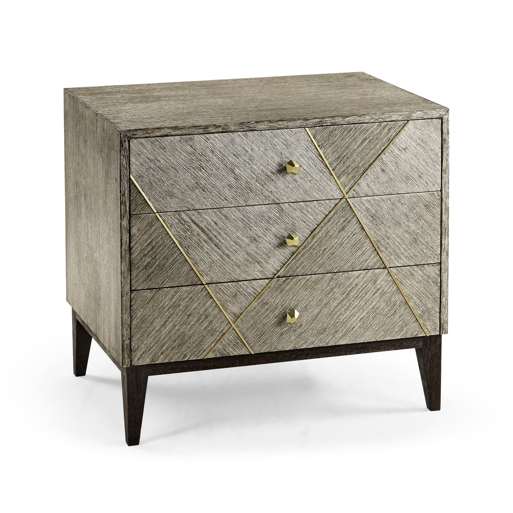 Geometric Bedside Chest of Drawers