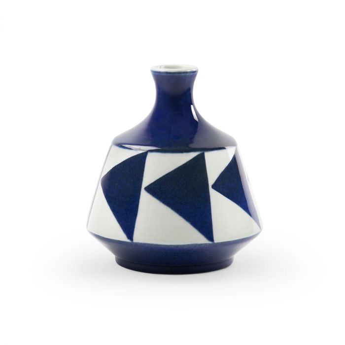 Melila Vase, Blue and White