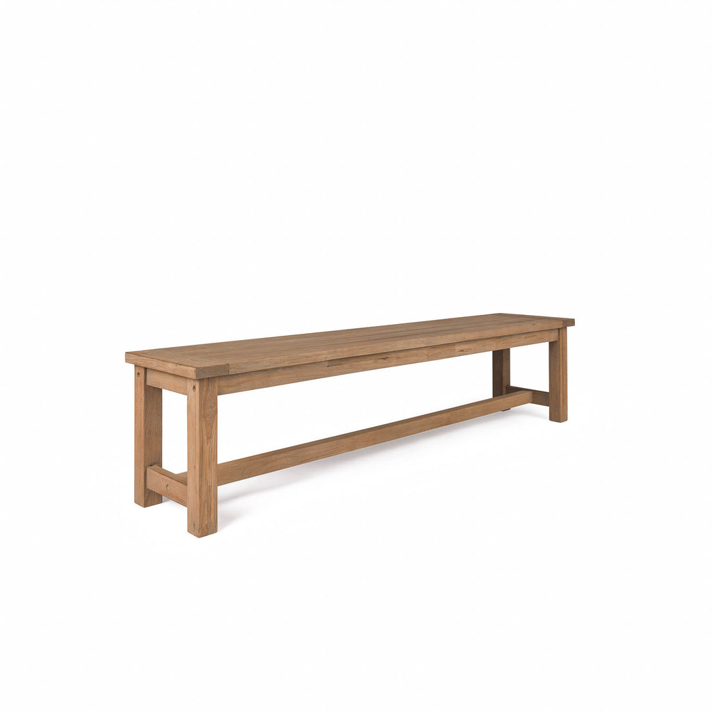 Rustic Legged Reclaimed Outdoor Teak Bench