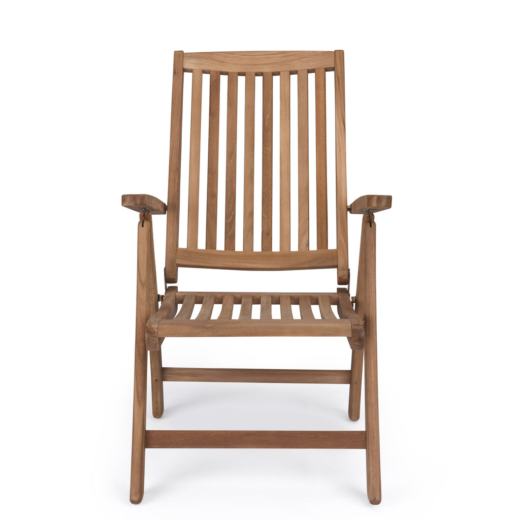 St. Moritz Teak Folding Relaxing Reclining Chair