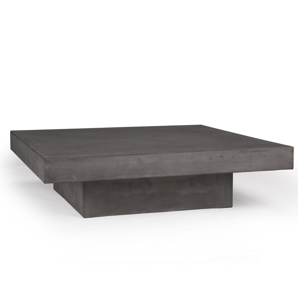 Blok Square Concrete Coffee Table (Grey)
