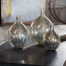 Wine Spheres Set of 3 - Antique Mercury