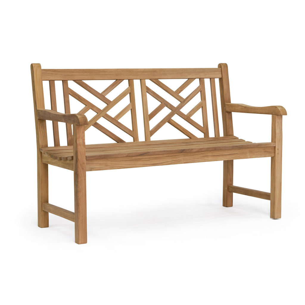 Elizabeth Teak 2-Seater Outdoor Bench