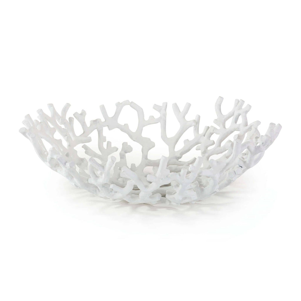 Coral Bowl Round - White