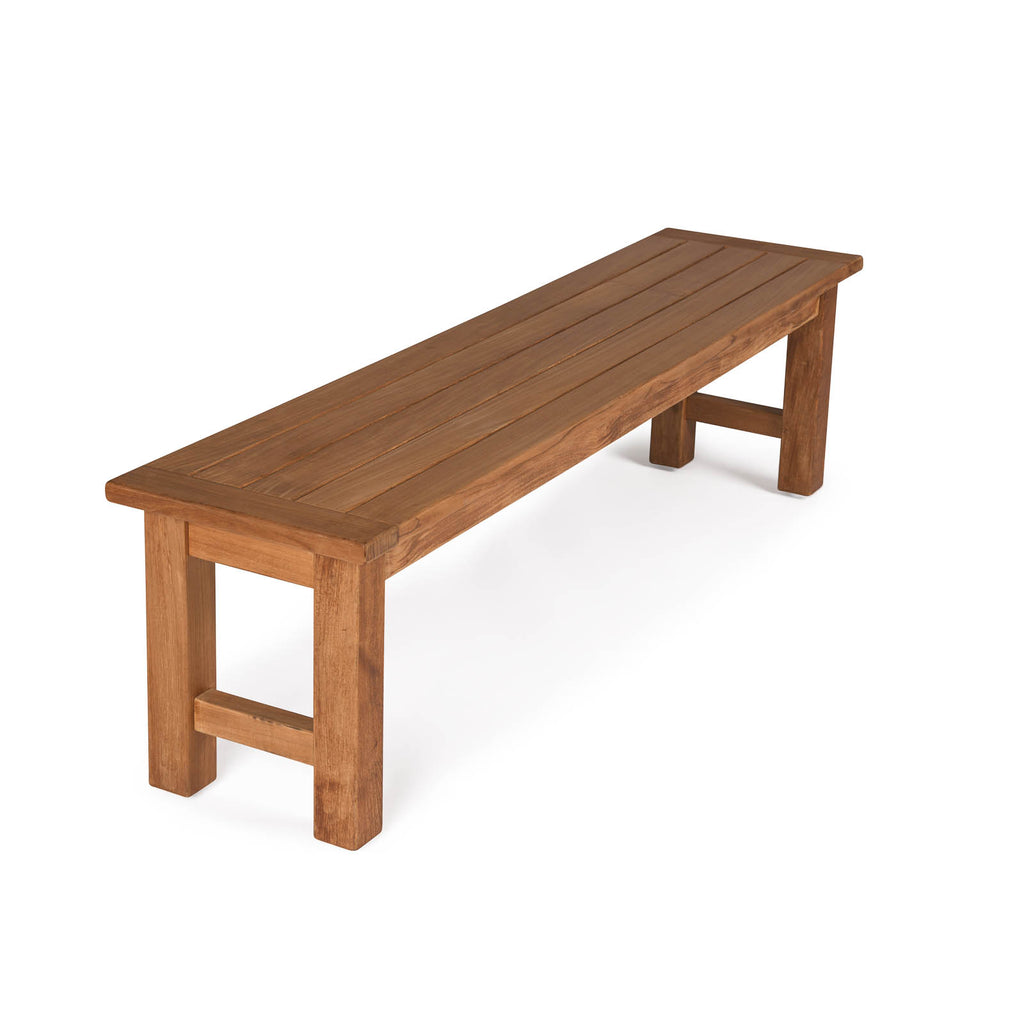 Hampton Teak Backless Outdoor Bench