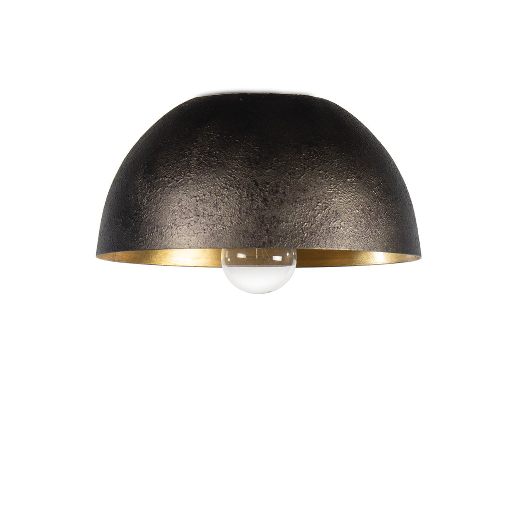 Sigmund Flush Mount - Black and Gold