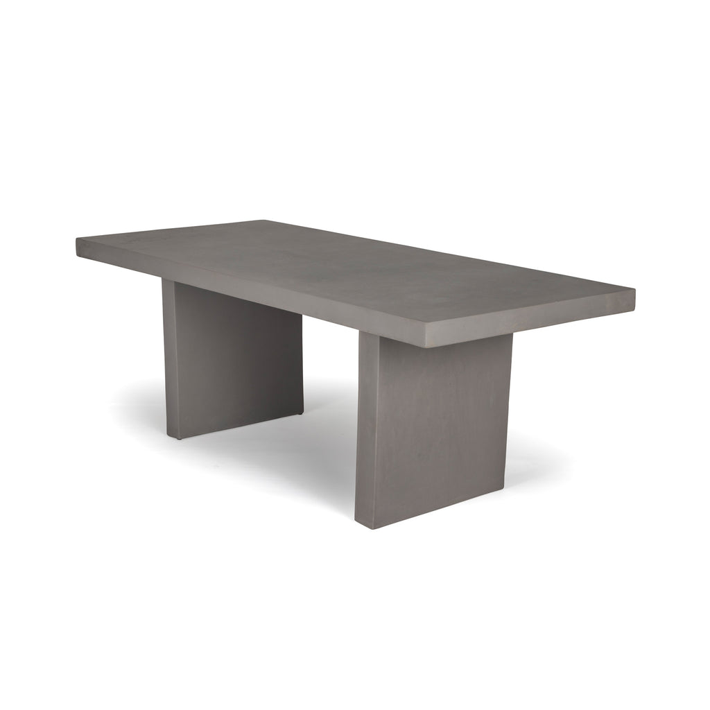 Raw Concrete Rectangle Dining Table