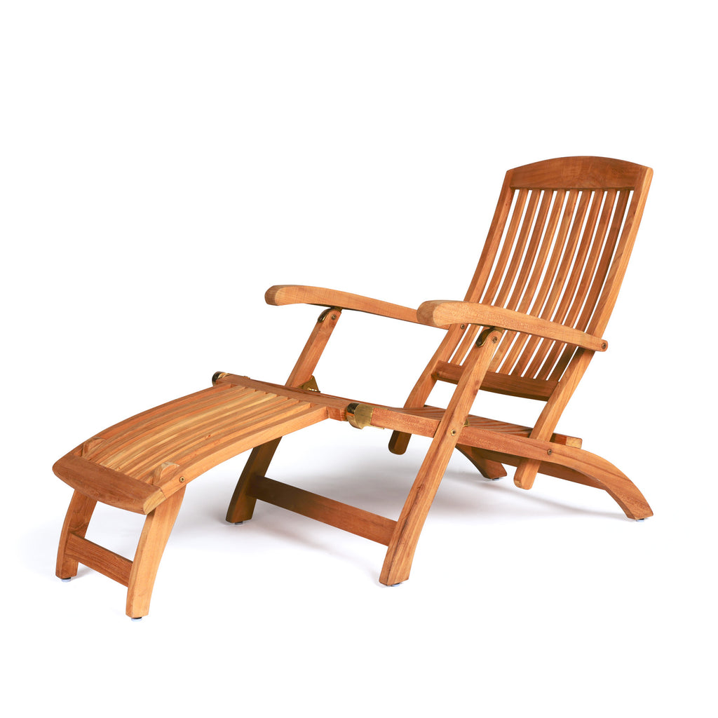 Classic Teak Steamer Chair (with Cushion)