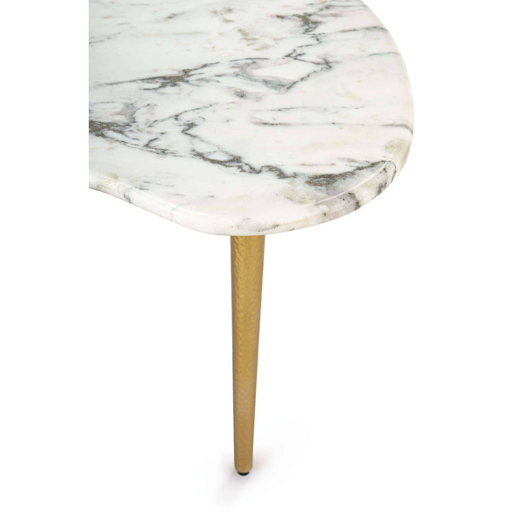 Jagger Marble Cocktail Table - White