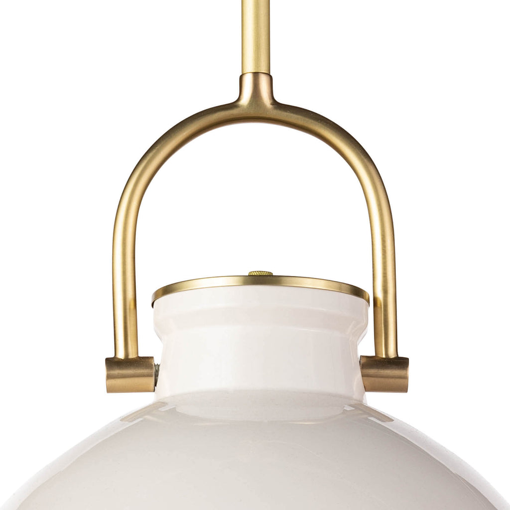 Eloise Ceramic Pendant - White