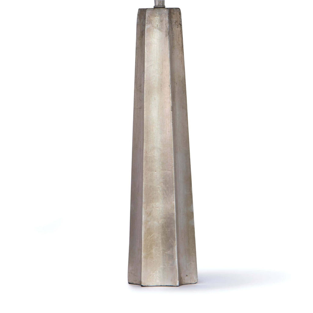 Celine Table Lamp - Ambered Silver Leaf