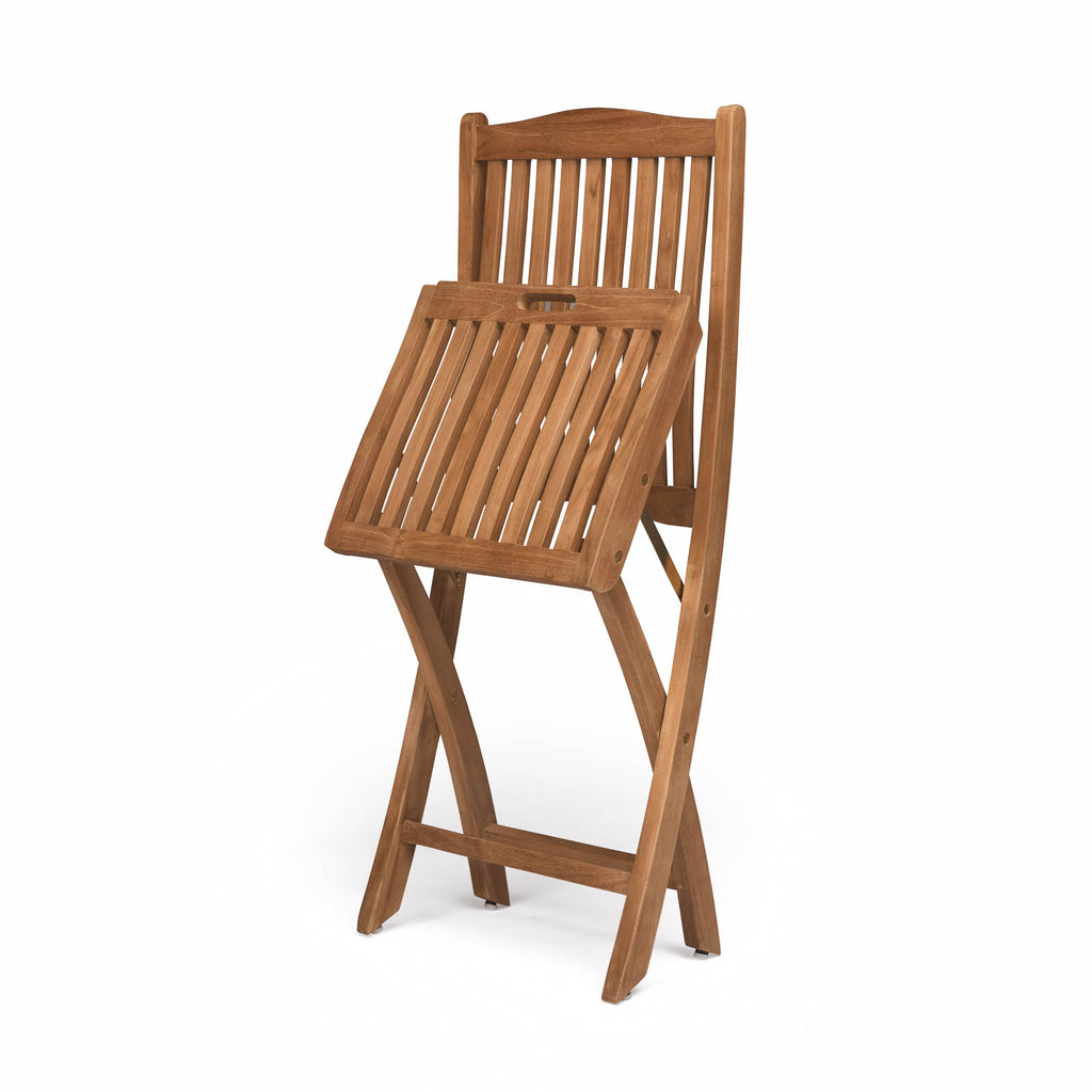 Kensington Teak Folding Dining Side Chair