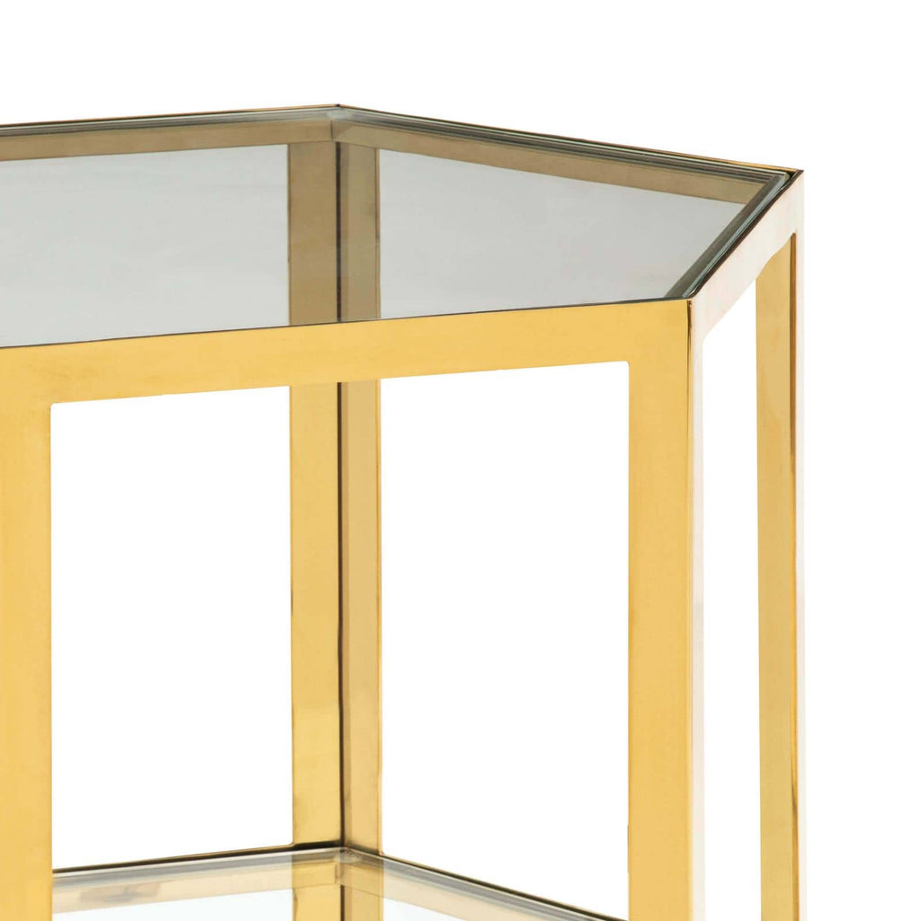 Quadrum Table Large - Gold