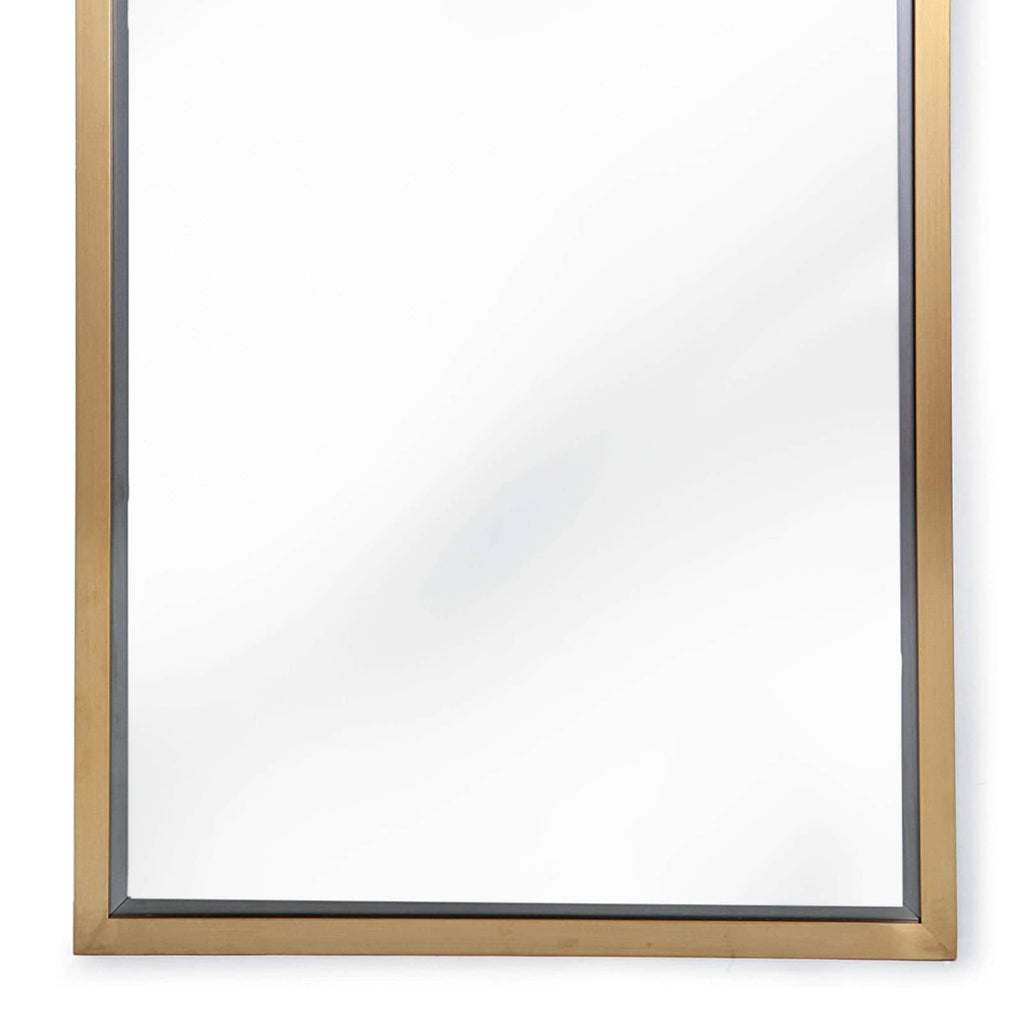 Rectangle Mirror - Natural Brass