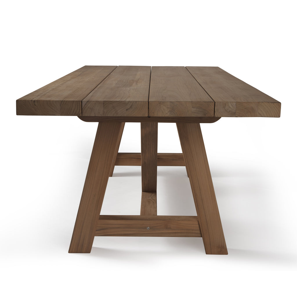 Devon Teak Outdoor Dining Trestle Table