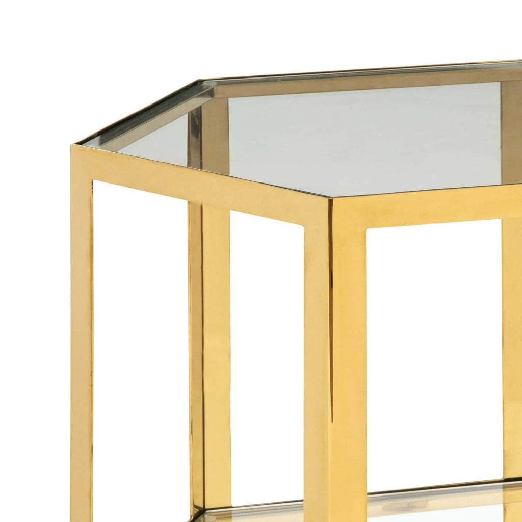 Quadrum Table Large - Gold