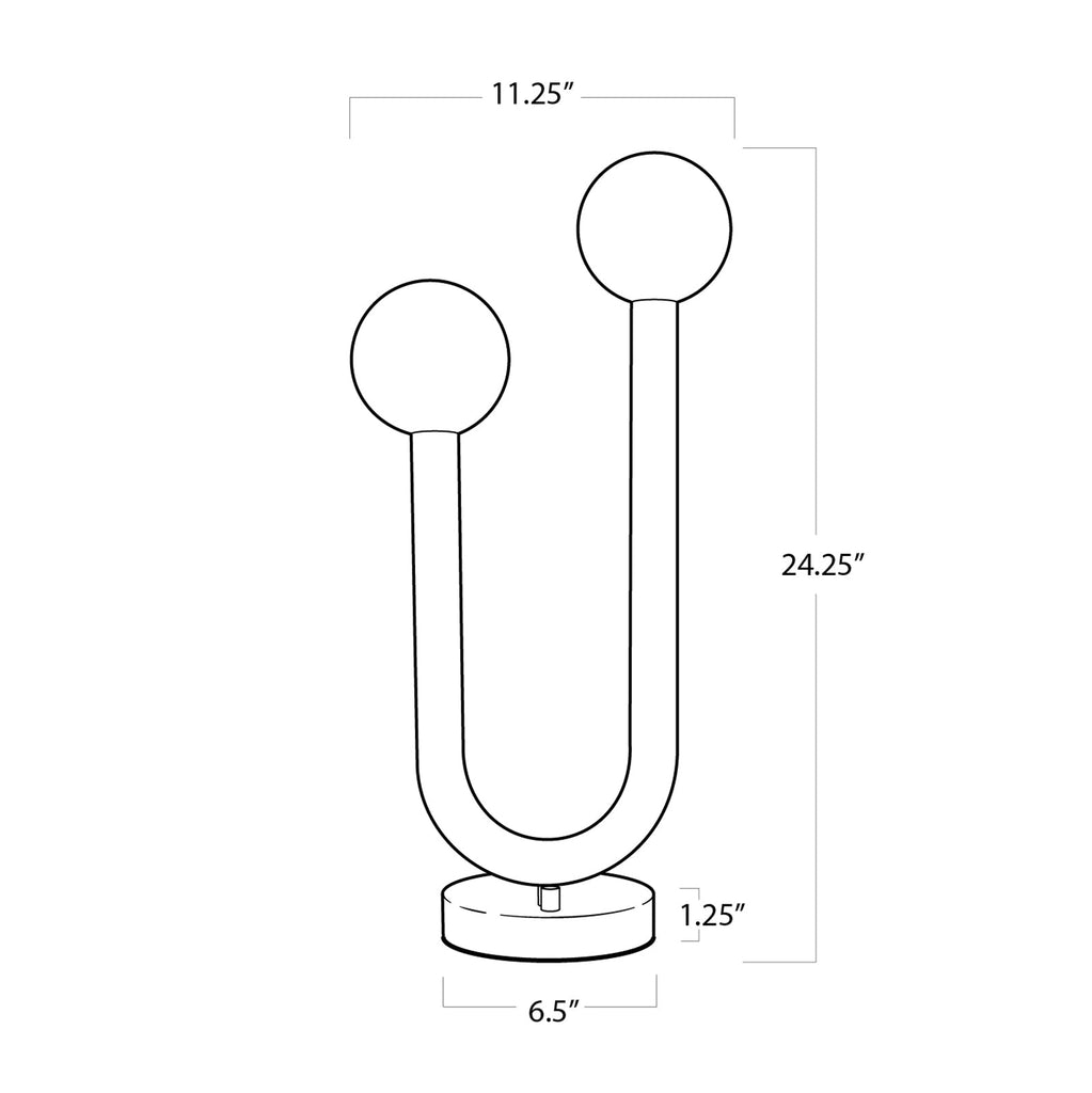 Happy Table Lamp - Polished Nickel