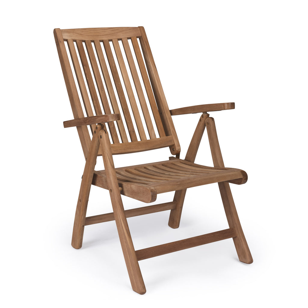 St. Moritz Teak Folding Relaxing Reclining Chair