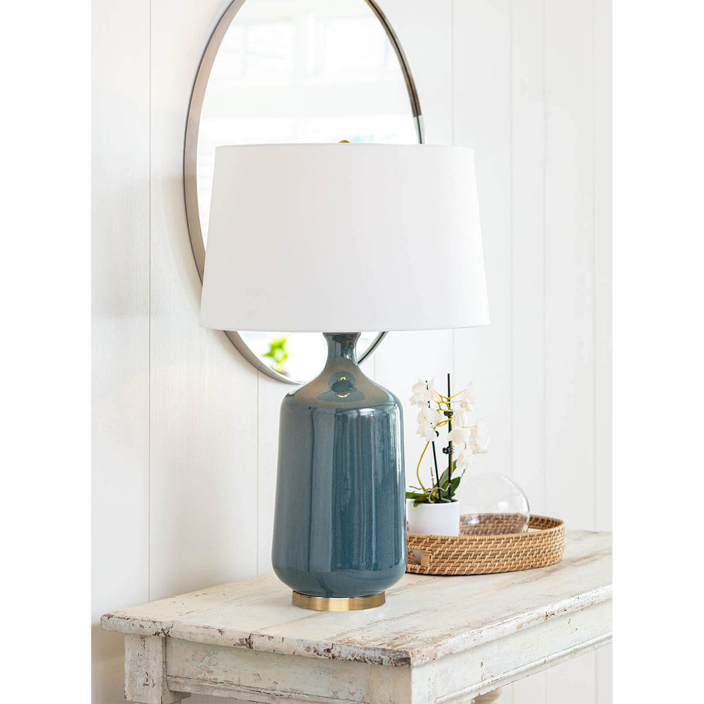 Glace Ceramic Table Lamp - Blue