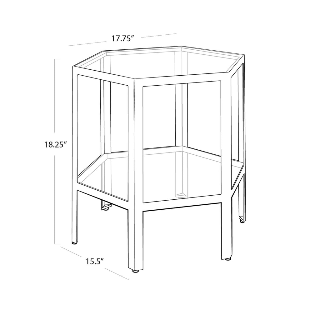 Quadrum Table Large - Gold