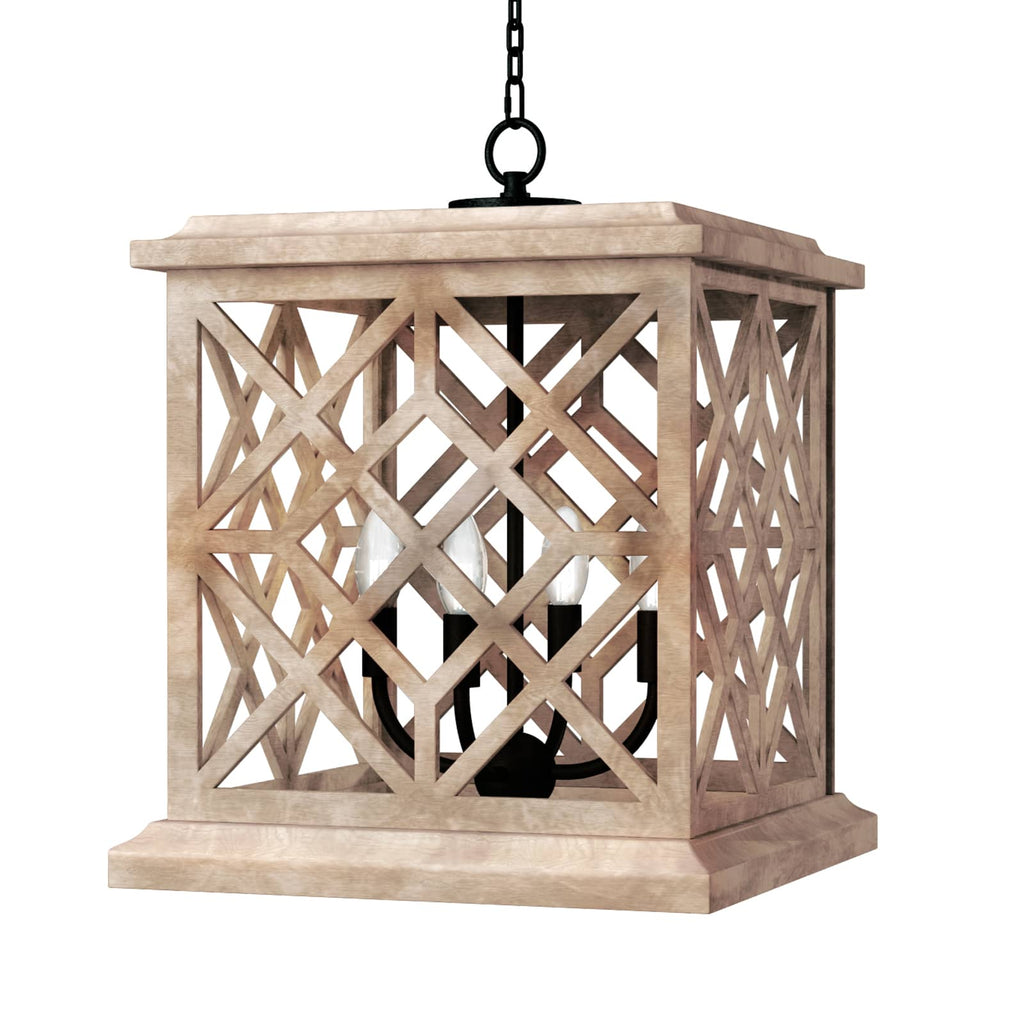 Chatham Wood Lantern - Natural