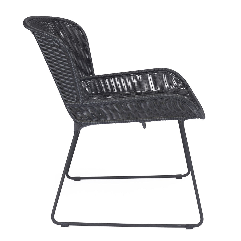 Nairobi Pure Wicker Relaxing Chair (Black)