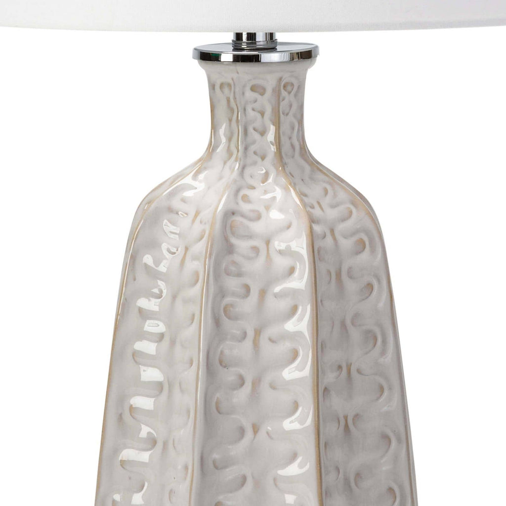 Antigua Ceramic Table Lamp - Ivory