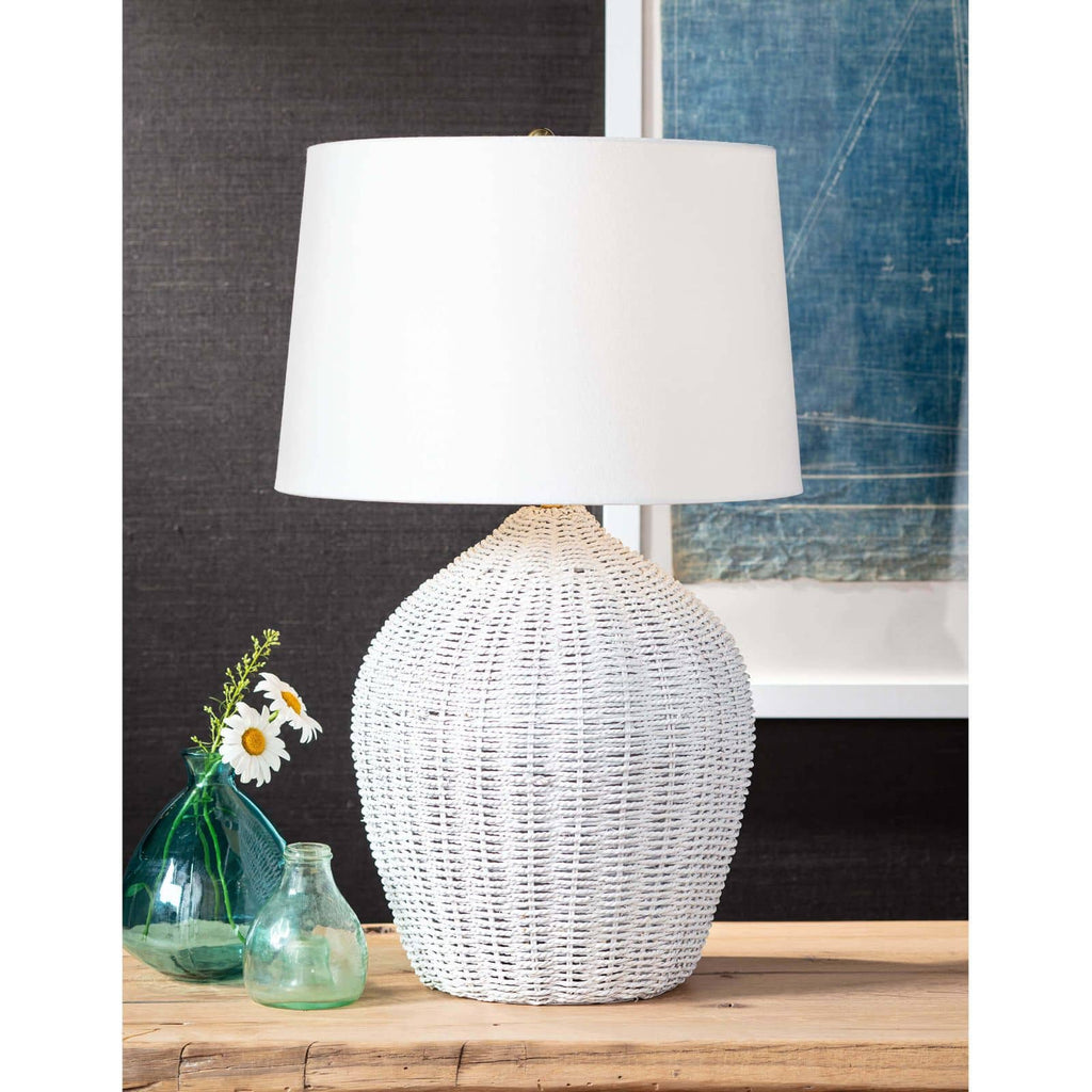 Georgian Table Lamp - White