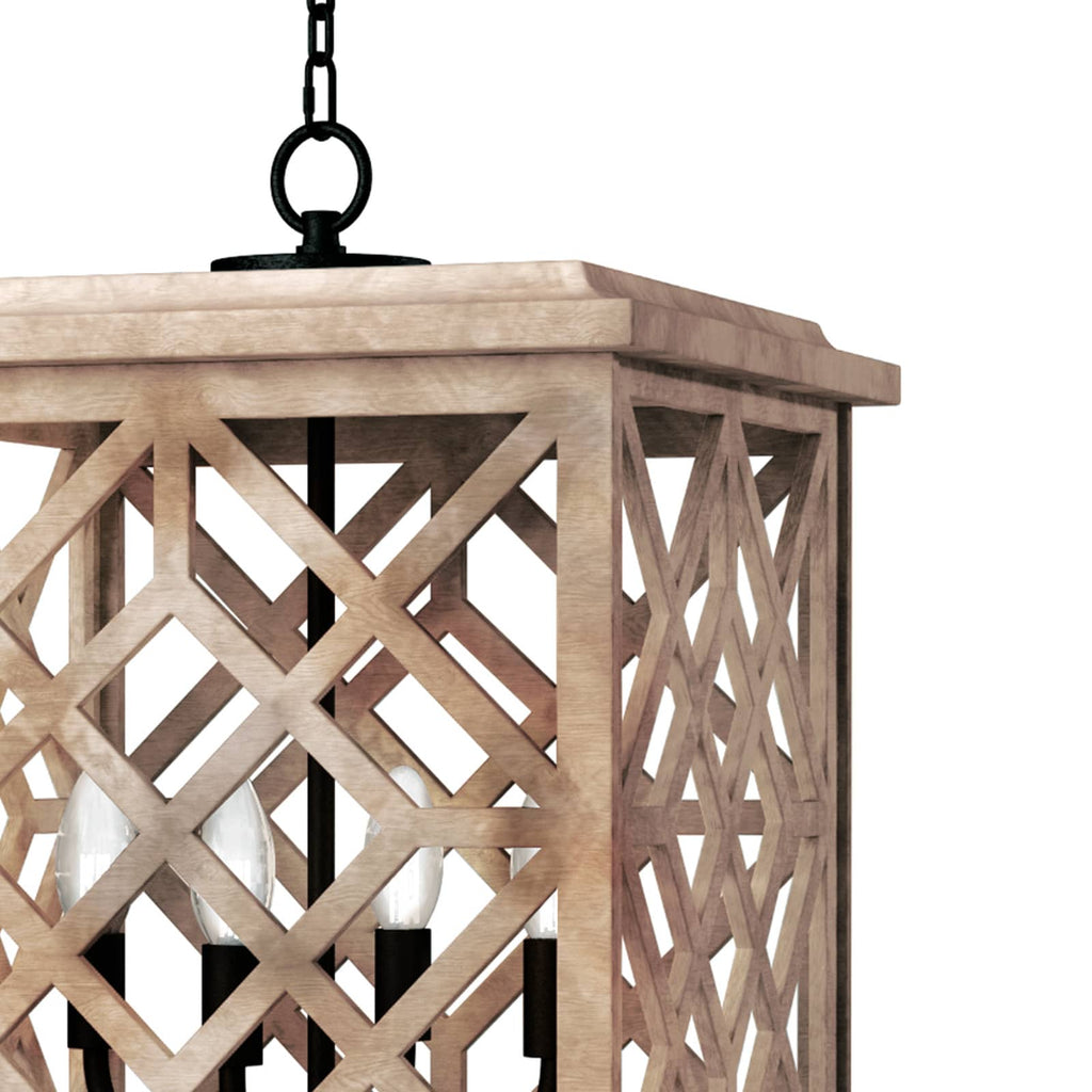 Chatham Wood Lantern - Natural