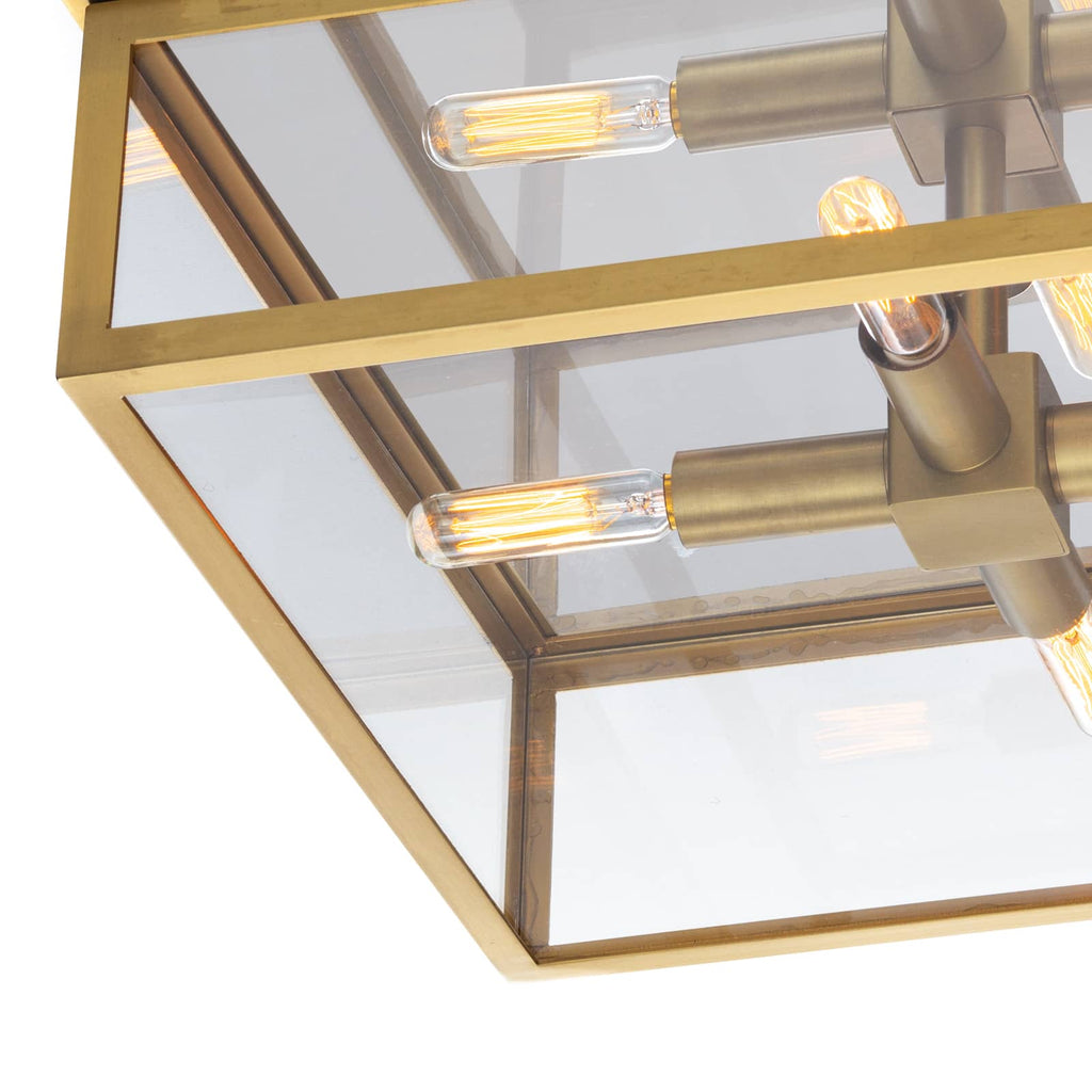 Ritz Flush Mount - Natural Brass