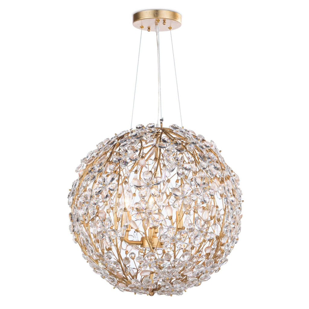 Cheshire Chandelier Small - Gold Leaf