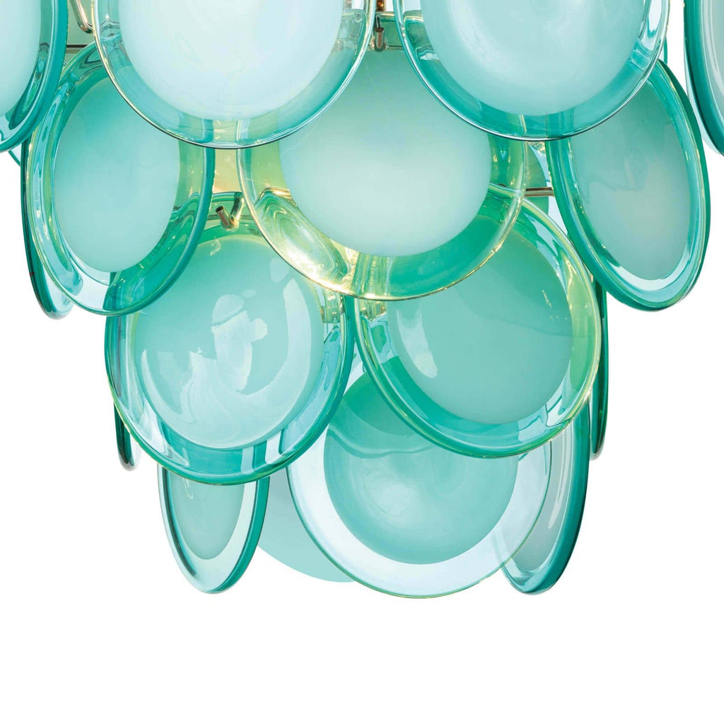 Mini Diva Chandelier - Aqua Polished Nickel