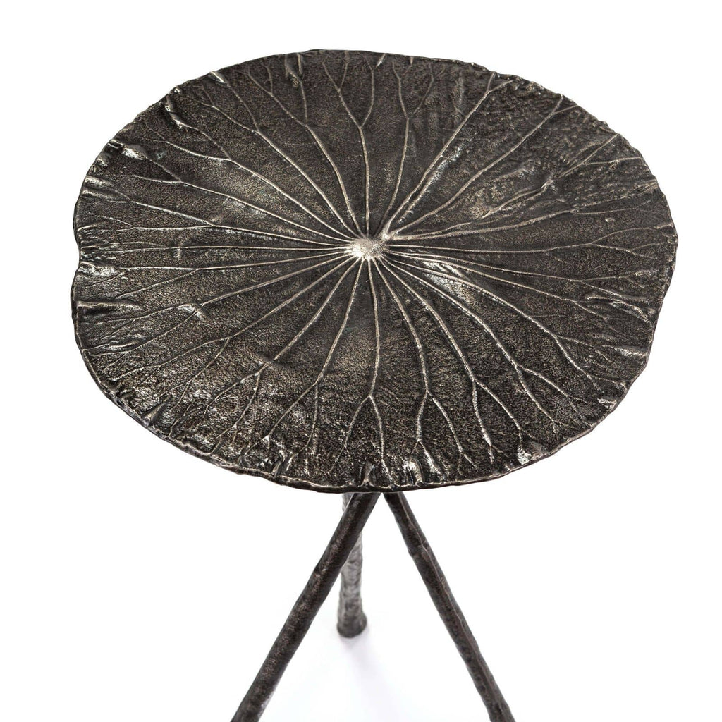 Lotus Table Small - Set of 2 Dark Nickel